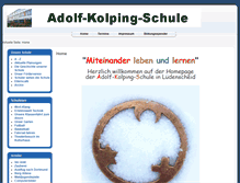 Tablet Screenshot of kolping-schule.net